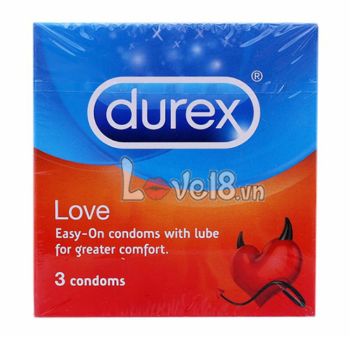 Bao Cao Su Durex Love Mỏng Bôi Trơn Kéo Dài Chống Tuột