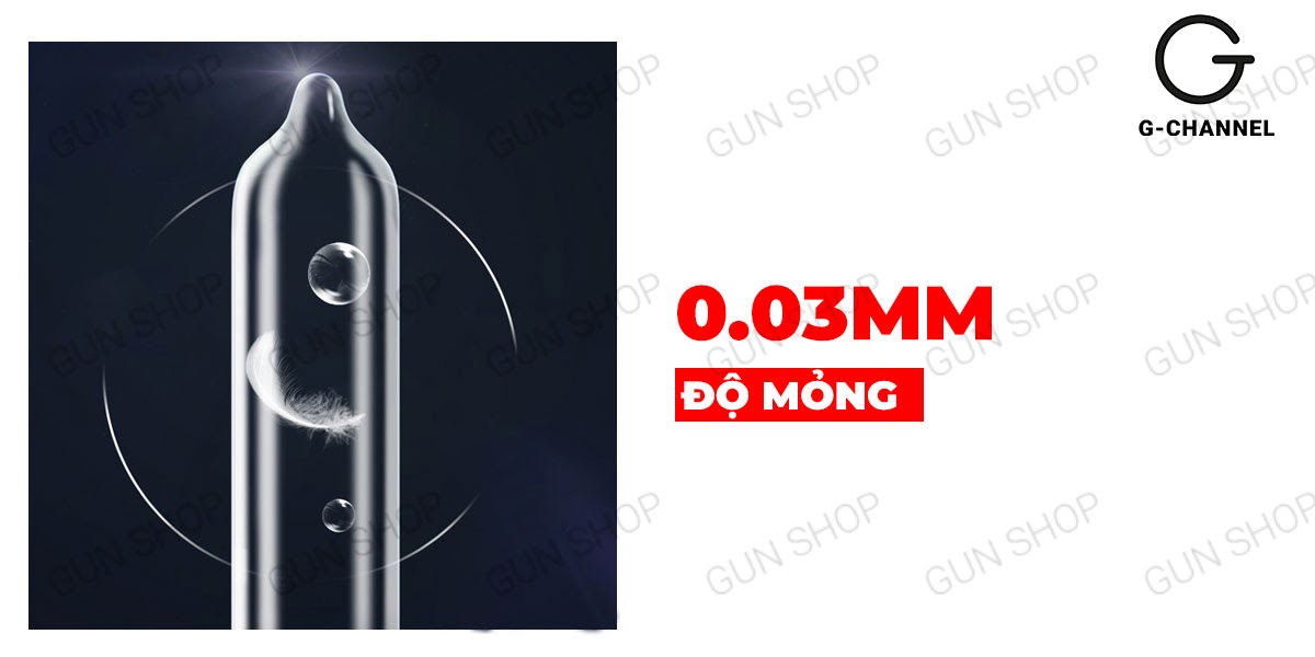 Bao cao su Runbo gân gai lớn siêu kích thích hộp 6 cái