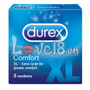 Bao Cao Su Size Lớn Durex XL Hộp 3 Cái Kéo Dài Êm Ái
