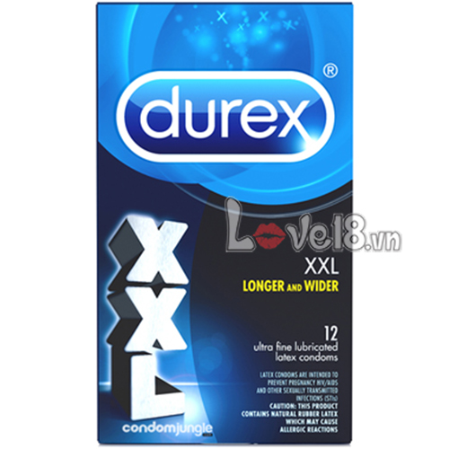 Kho sỉ Bao Cao Su Size Lớn Durex XXL Hộp 12  mới nhất