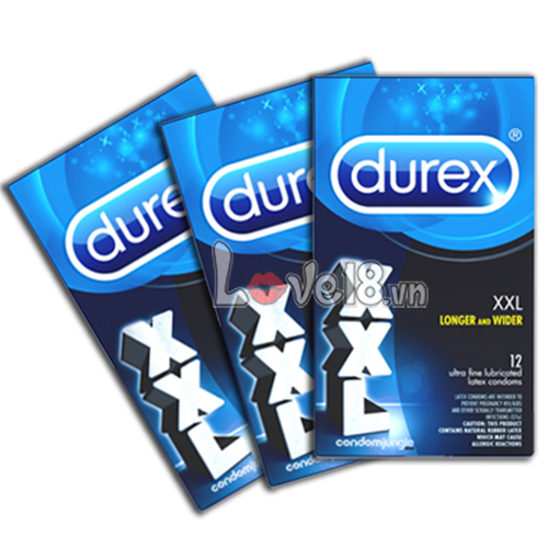 Kho sỉ Bao Cao Su Size Lớn Durex XXL Hộp 12  mới nhất
