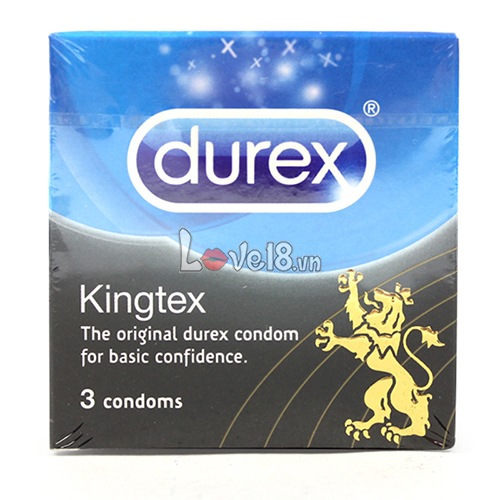 Bao Cao Su Size Nhỏ Durex Kingtex Hộp 3 Cái Siêu Mỏng An Toàn