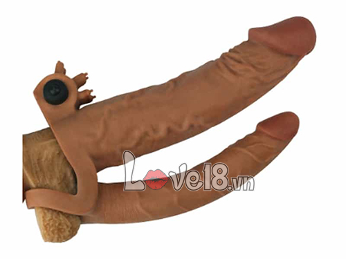 Bao Đôn Lovetoy Rung 2 Nhánh Màu Nâu Gân Nổi Siêu Phê