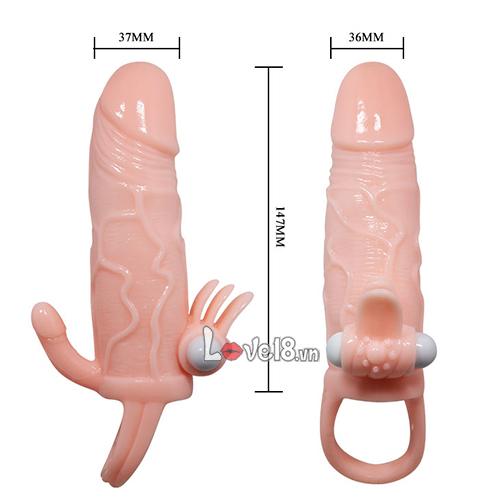 Bao đôn quai 2 nhánh rung mạnh tăng khoái cảm hứng thú
