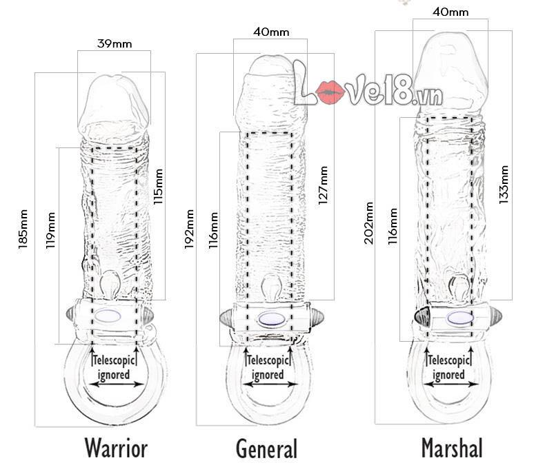 Bao đôn quai đeo rung Black Warrio tăng cường khoái cảm nam