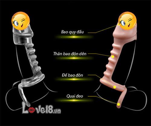 Bao đôn quai đeo xương cá siêu bền tăng kích thước kéo dài thời gian