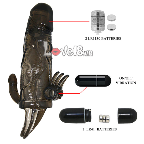 Bao đôn quai đeo Braveman rung 3 đầu tăng khoái cảm nam