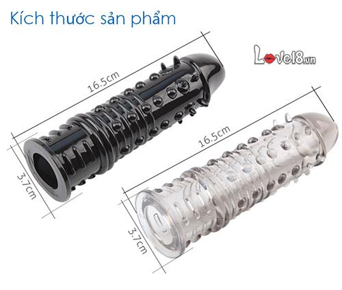 Bao đôn gai siêu bền Đen huyền sang trọng Tăng khoái cảm
