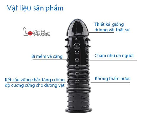 Bao đôn gai siêu bền Đen huyền sang trọng Tăng khoái cảm