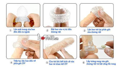 Bao đôn trong suốt có rung Cobiiy tăng khoái cảm siêu hấp dẫn