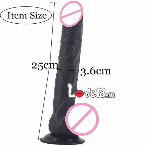 Dương vật giả dây đeo gân guốc siêu thật silicone cao cấp cho les
