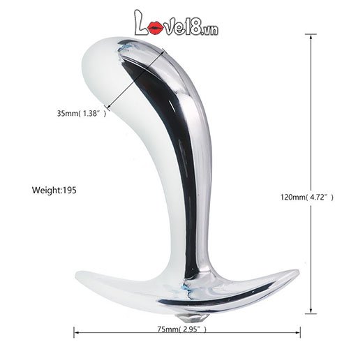 Bộ 3 dụng cụ inox massage hậu môn cho người đồng tính an toàn tiện lợi