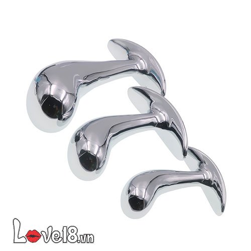 Bộ 3 dụng cụ inox massage hậu môn cho người đồng tính an toàn tiện lợi