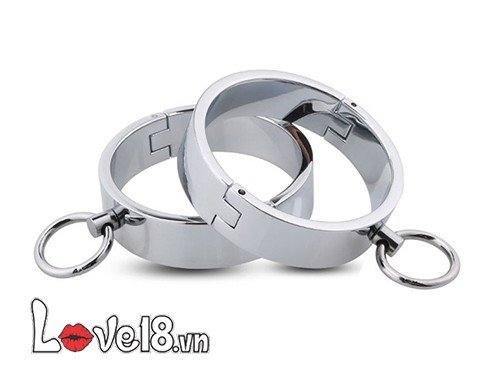 Bộ còng tay hợp kim không gỉ BDSM cao cấp kích thích khoái cảm