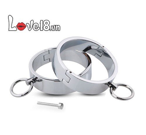 Bộ còng tay hợp kim không gỉ BDSM cao cấp kích thích khoái cảm
