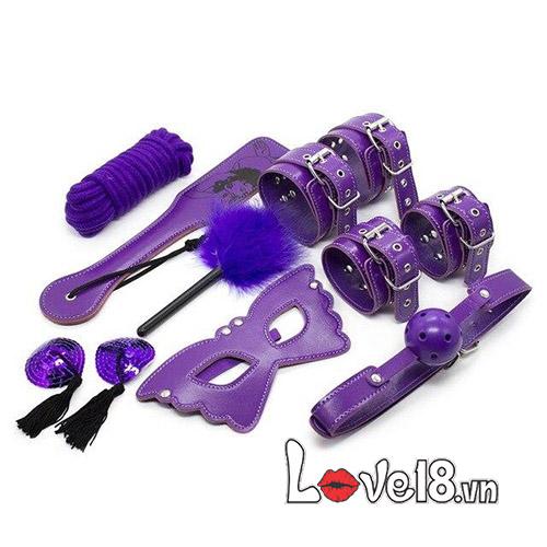 Bộ Đồ Chơi Bạo Dâm 8 Món Tím Sexy Kích Thích Tột Đỉnh