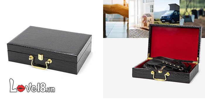 Bộ Dụng Cụ Bạo Dâm 8 Món Da Thật Cao Cấp Kích Thích