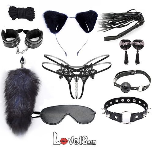 Bộ dụng cụ bạo dâm Cosplay hồ ly 10 món sang trọng hấp dẫn