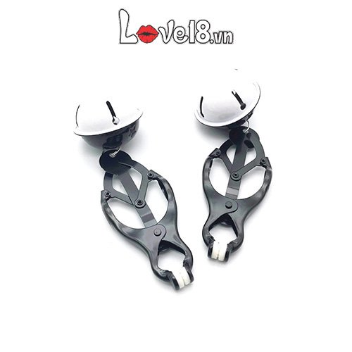Bộ kẹp núm vú bạo dâm độc đáo kèm lục lạc, cực kích thích