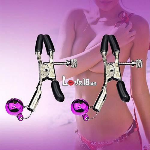 Bộ Kẹp Vú Có Bi Kích Thích Cực Mạnh - Dụng Cụ Bạo Dâm