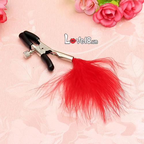 Bộ Kẹp Vú Lông Vũ Siêu Mềm Mại Kích Thích Cảm Giác