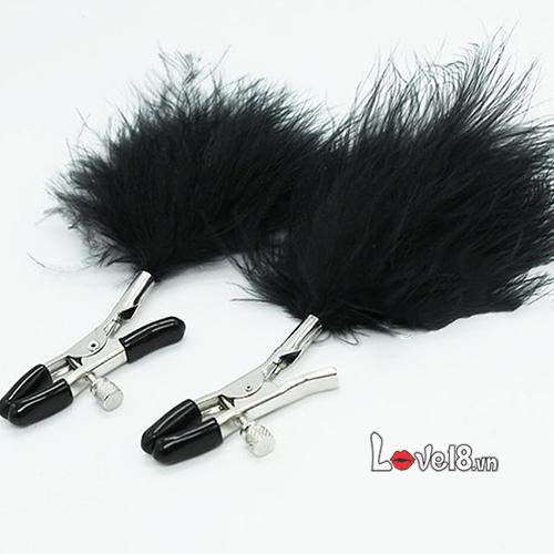 Bộ Kẹp Vú Lông Vũ Siêu Mềm Mại Kích Thích Cảm Giác