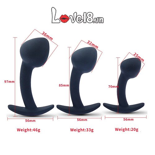 Bộ 3 phích cắm hậu môn cao cấp Kích Thích Tột Đỉnh