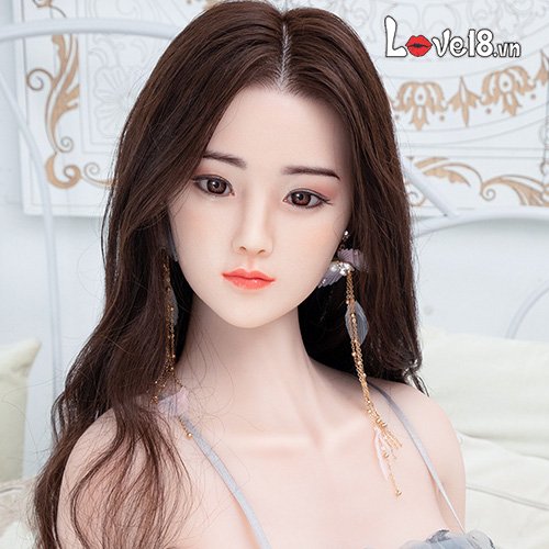 Búp bê tình dục silicone bạch kim 1m58 tóc cấy siêu thực, thỏa mãn