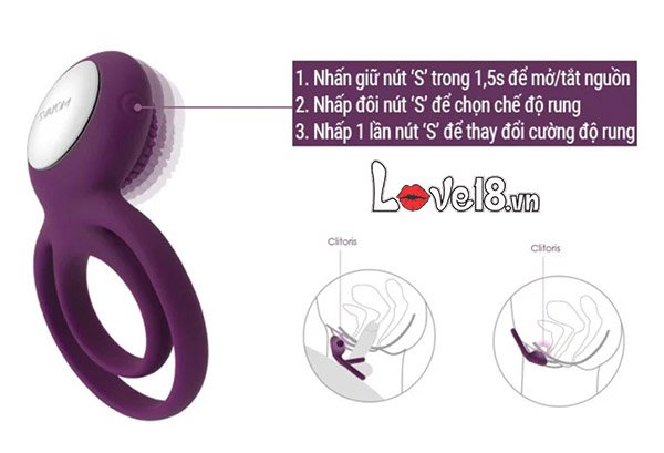 Vòng rung Svakom Tammy sạc điện kéo dài thời gian rung mạnh