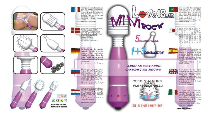 Chày Rung Mát Xa Mini 3 Đầu Silicon cao cấp, rung đa chế độ, kích thích mạnh