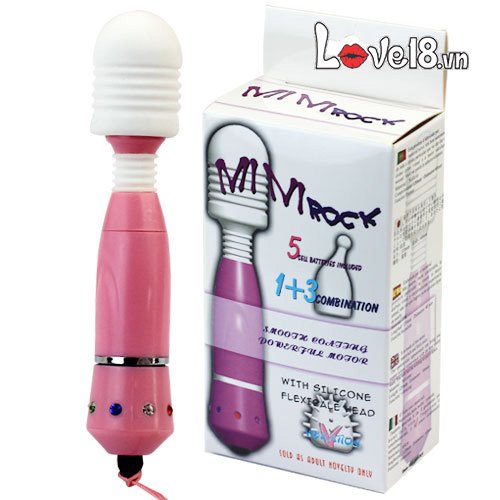 Chày Rung Mát Xa Mini 3 Đầu Silicon cao cấp, rung đa chế độ, kích thích mạnh