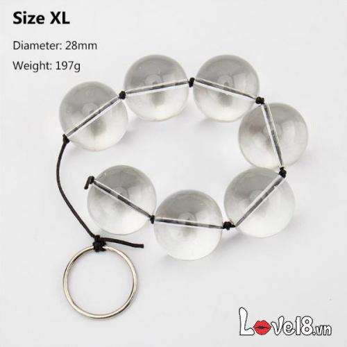 Chuỗi hạt thủy tinh kích thích hậu môn cao cấp an toàn mua ngay