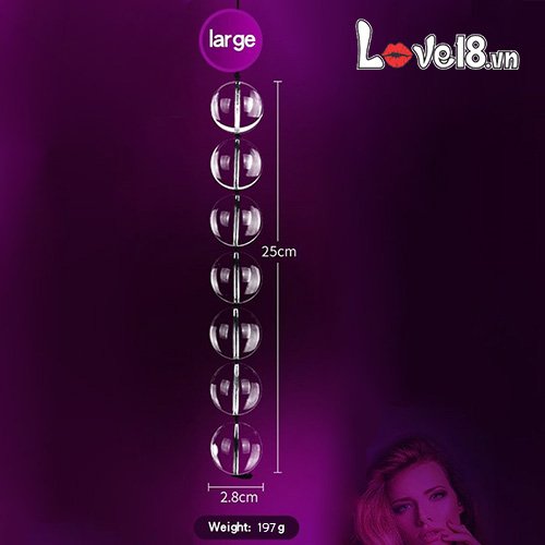 Chuỗi hạt thủy tinh kích thích hậu môn cao cấp an toàn mua ngay