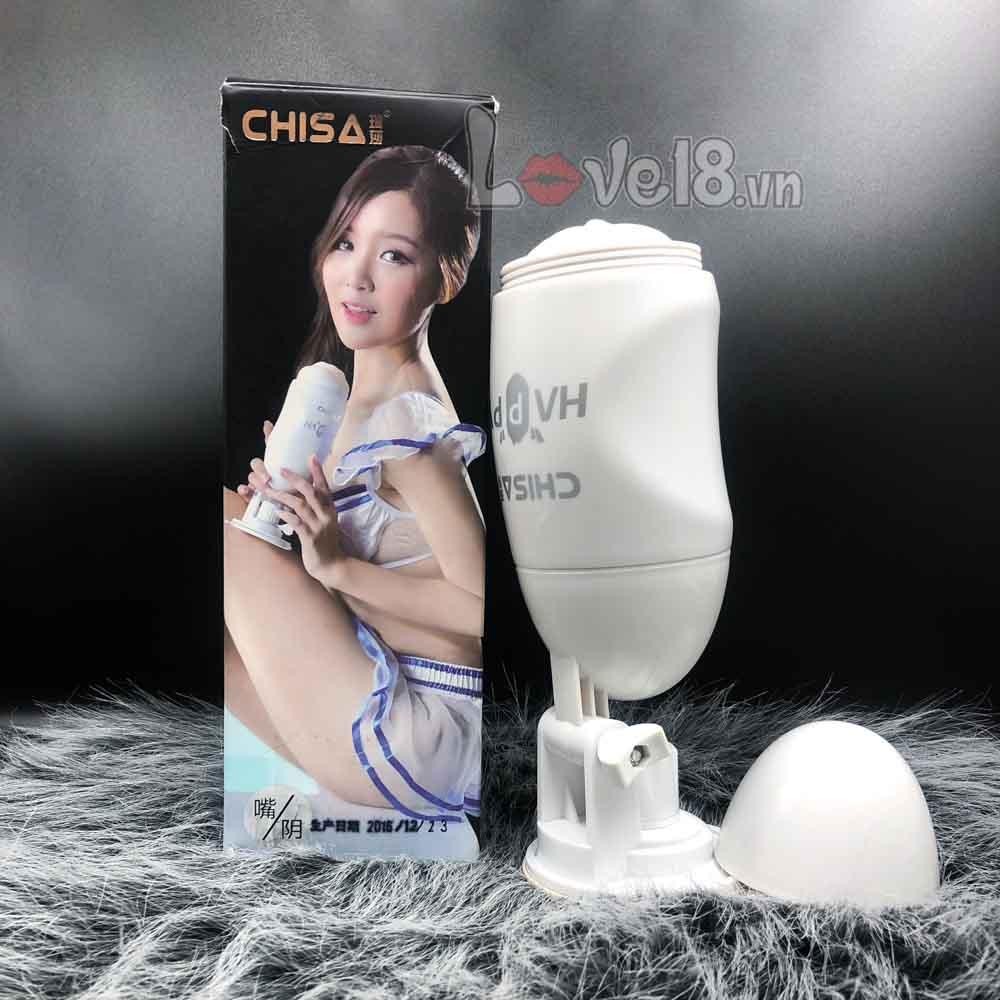 Cốc thủ dâm Happy 2 đầu rung gắn tường xoay 180 độ siêu phê