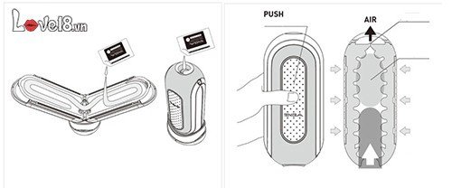 Cốc thủ dâm tự động Tenga Flip Zero EVR siêu rung xoay cao cấp