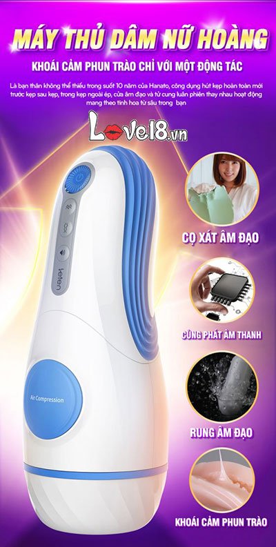 Cốc thủ dâm Leten AMT AirCraft Cup sạc USB rung mạnh chóng chảy