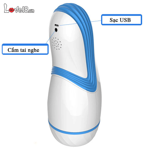 Cốc thủ dâm Leten AMT AirCraft Cup sạc USB rung mạnh chóng chảy