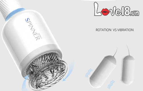 Cốc thủ dâm Leten Spinner tự động rung xoay cao cấp nam