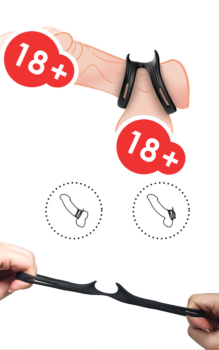 Vòng đôi silicon Cock Ring Saty Hard Mỹ cao cấp tăng khoái cảm gia đình
