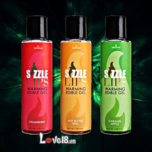 Kho sỉ Dầu Massage Làm Nóng Cơ Thể Nếm Được Sensuva Sizzle Lips  giá tốt