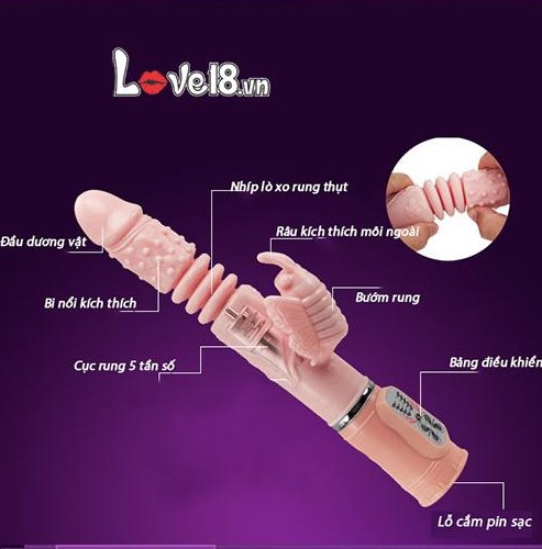 Dương Vật Giả Rung Thụt Phát Nhiệt Baile Hot Bunny Nữ Thủ Dâm