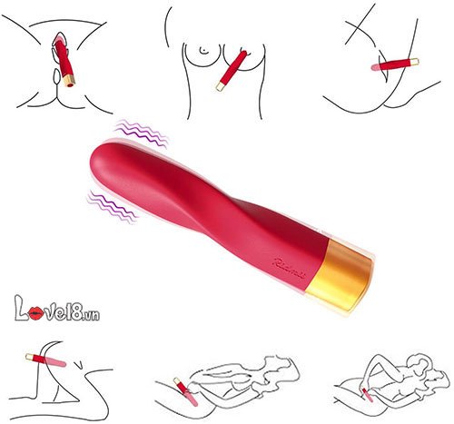 Dụng cụ kích thích điểm G Svakom Finn cao cấp Rung 10 chế độ Hồng đậm