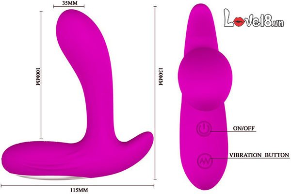 Dụng Cụ Kích Thích Hậu Môn Prettylove Backie Rung Cực Mạnh
