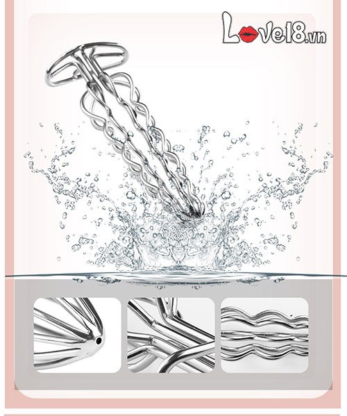 Dụng cụ rỗng ruột thép không gỉ kích thích hậu môn mua ngay