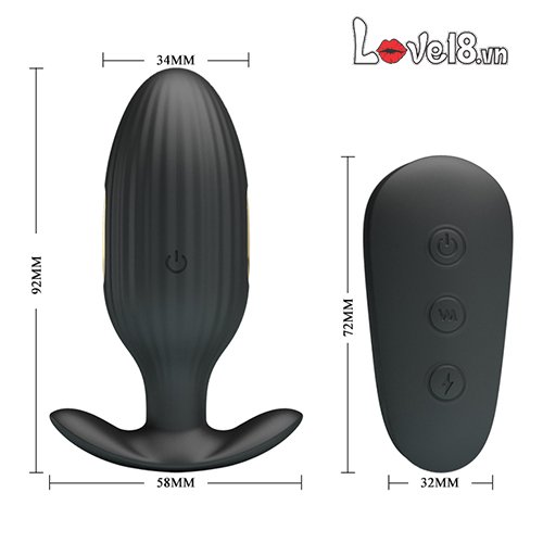 Dụng cụ kích thích hậu môn xung điện Pretty Love Kelly kích thích mạnh