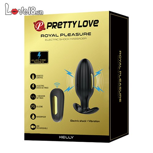 Dụng cụ kích thích hậu môn xung điện Pretty Love Kelly kích thích mạnh
