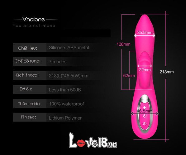 Dụng cụ massage âm đạo Nalone Touch rung cảm ứng kích thích G điểm cao cấp