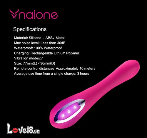 Dụng cụ mát xa điểm G Nalone Touch rung 7 chế độ silicon hồng