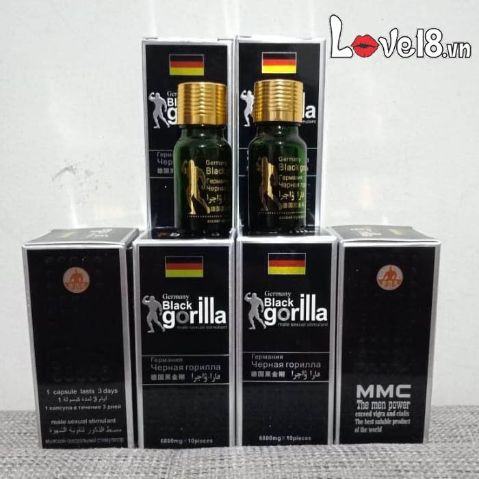 Dược Cương Cứng Black Gorila Chống Xuất Tinh Sớm Hiệu Quả