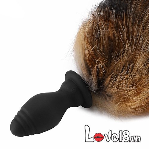 Đuôi Chồn Rung Cắm Hậu Môn Silicone Mềm Mại Kích Thích